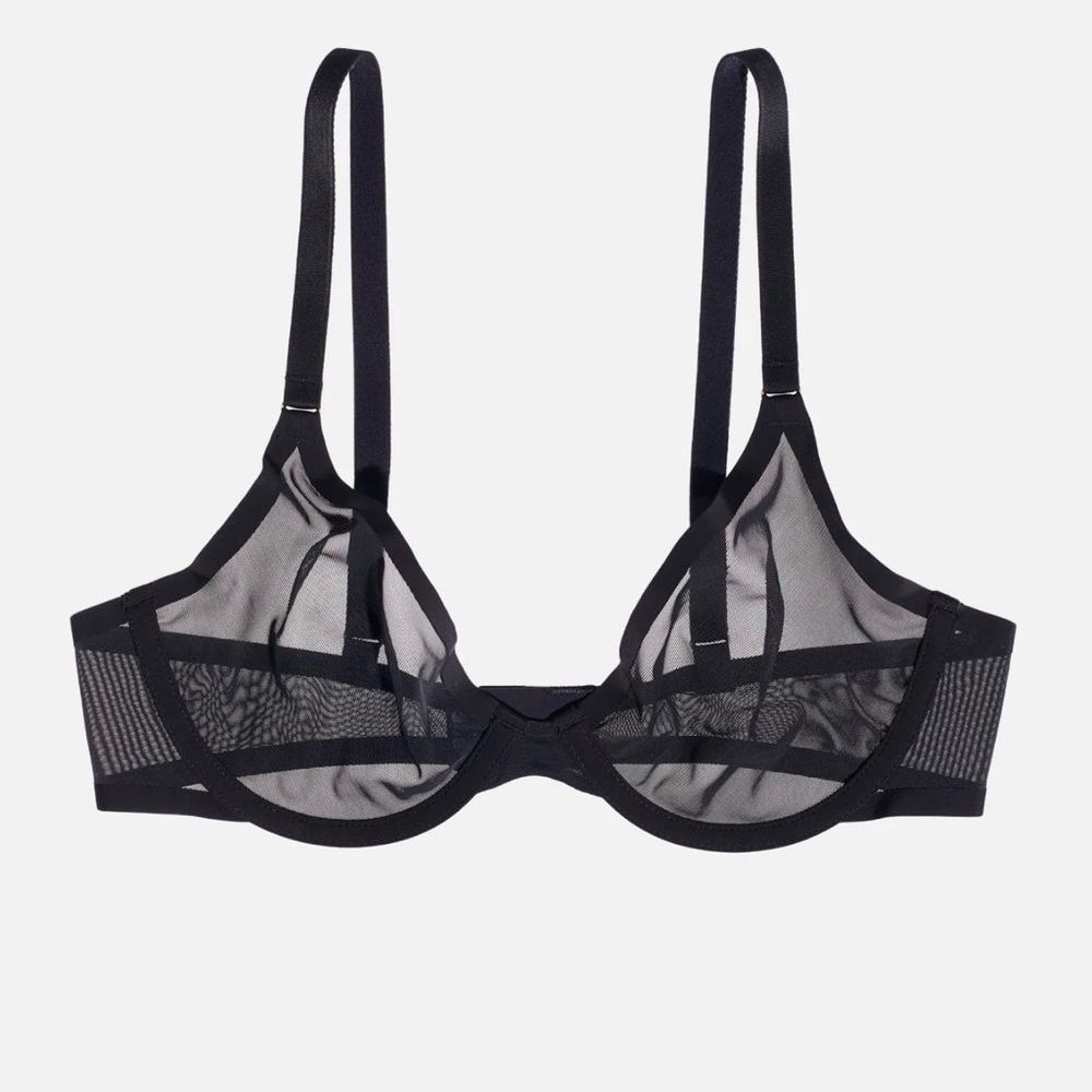 The Plunge CUUP Mesh Bra- Dark Olive